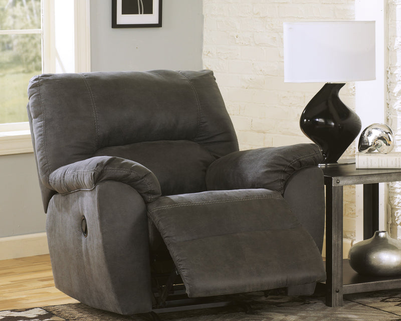 Tambo Pewter Faux Leather Recliner