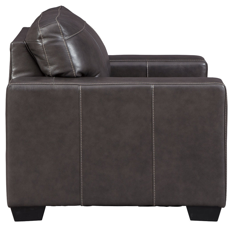 Morelos Gray Leather Chair