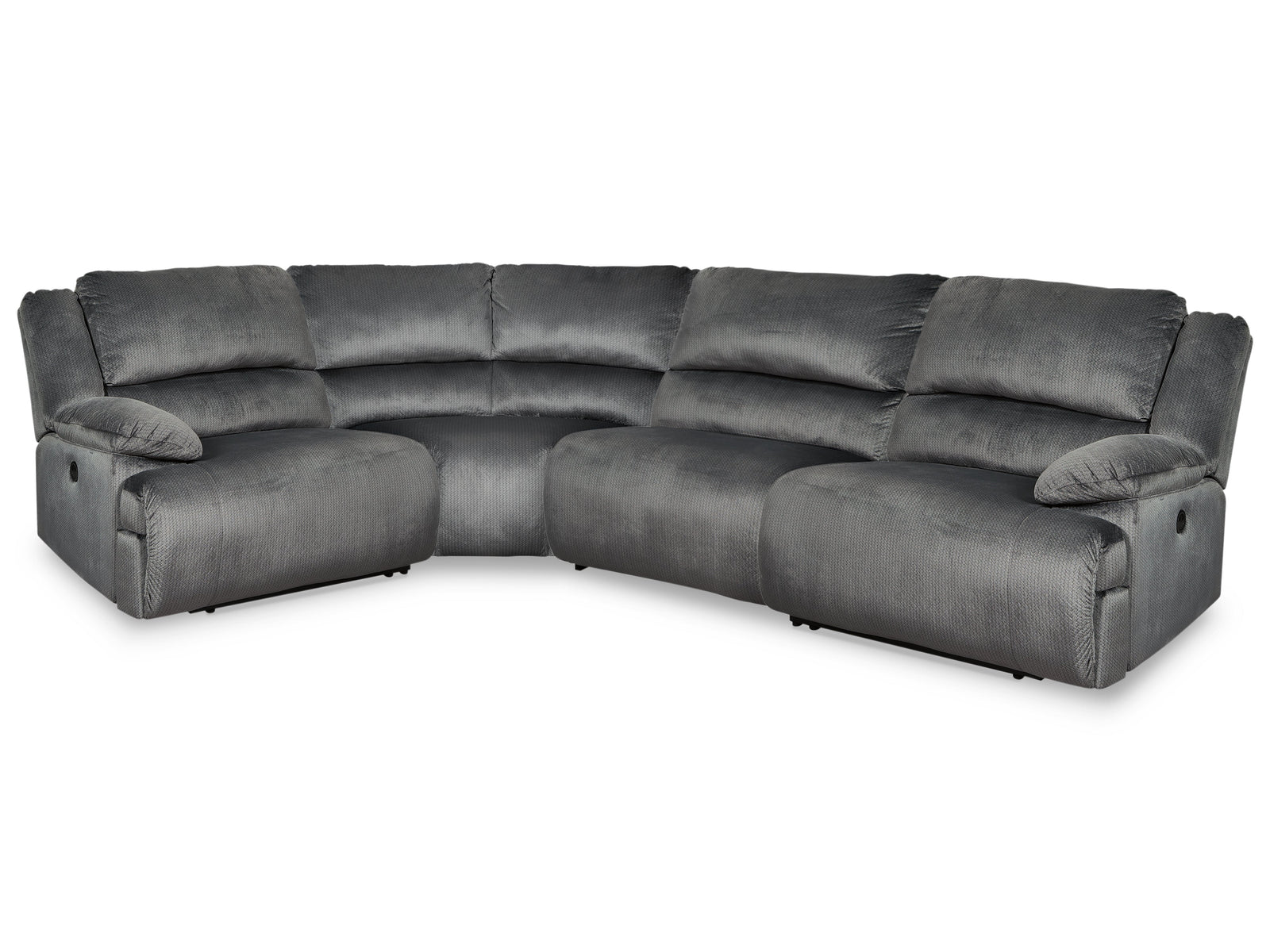 Clonmel Charcoal 4-Piece Power Reclining Sectional