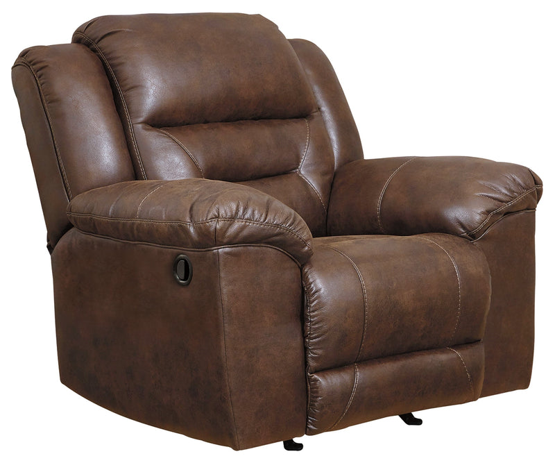 Stoneland Chocolate Faux Leather Recliner