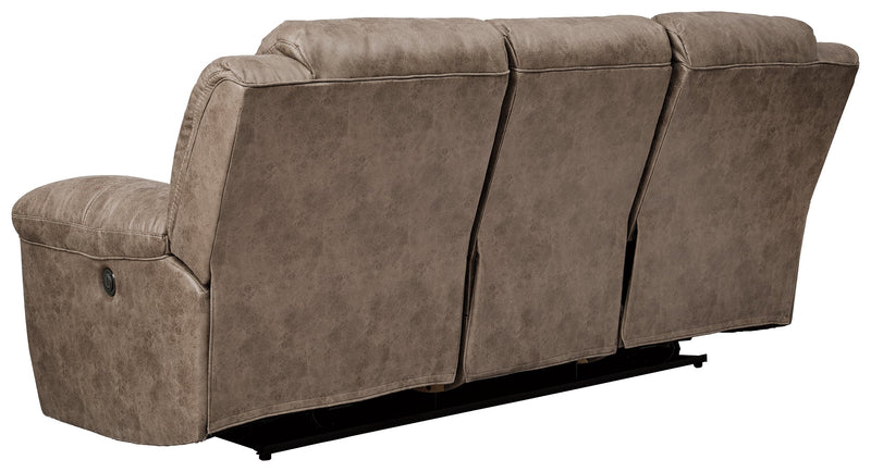 Stoneland Fossil Faux Leather Power Reclining Sofa