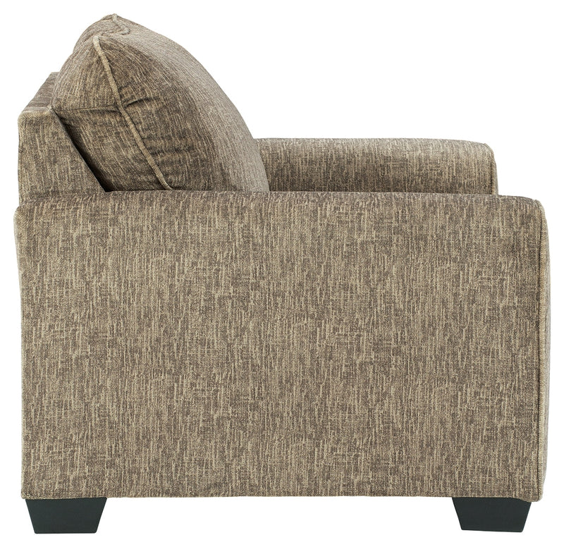 Olin Chocolate Chenille Oversized Chair
