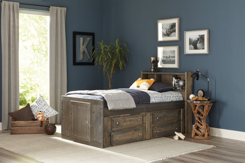 Wrangle Hill Trundle With Bunkie Mattress Amber Wash