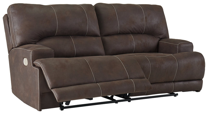 Kitching Java Faux Leather Power Reclining Sofa