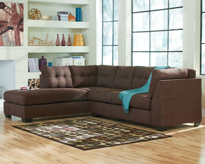 Maier Walnut 2-Piece Sectional With Chaise 45221S1