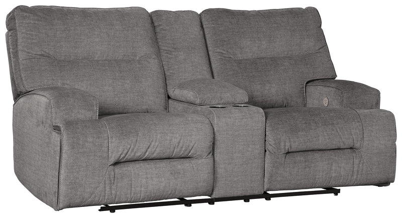 Coombs Charcoal Sofa And Loveseat