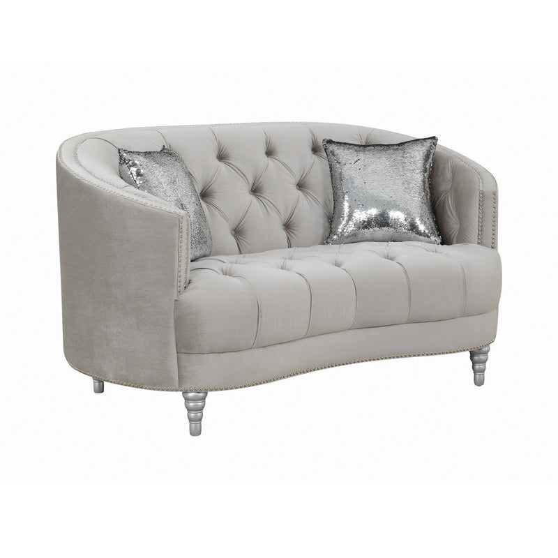 Grey Upholstered 2 Pc (Sofa+loveseat) 508461-S2