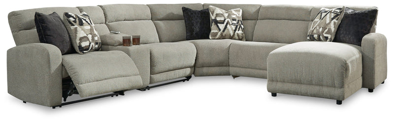 Colleyville Stone 6-Piece Power Reclining Sectional With Chaise