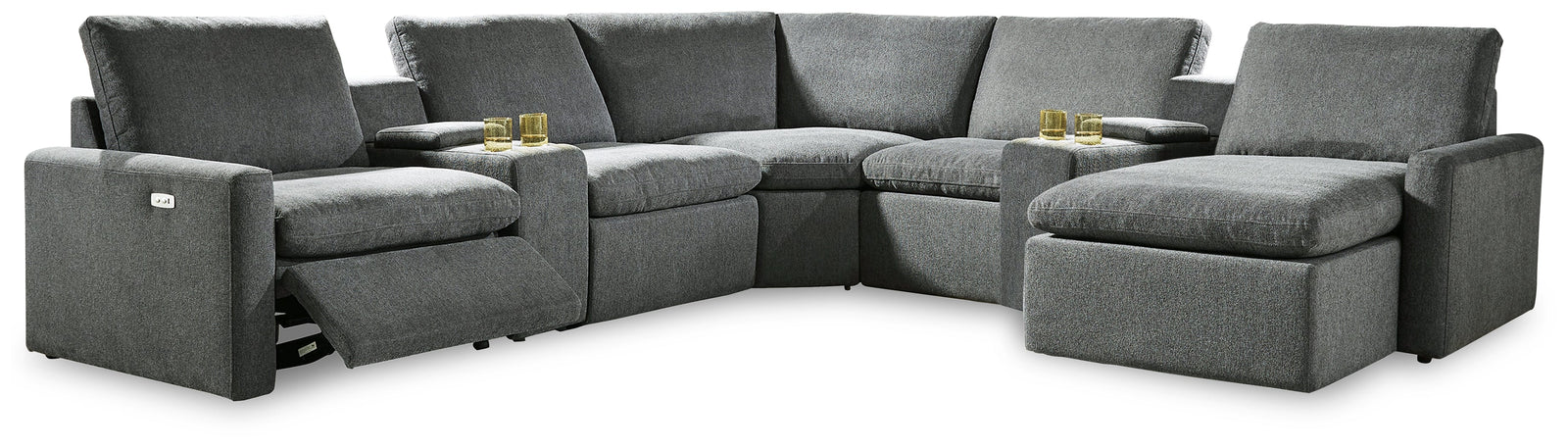 Hartsdale Granite 7-Piece Power Reclining Sectional