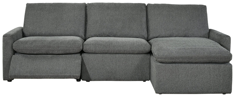Hartsdale Granite 3-Piece Right Arm Facing Reclining Sofa Chaise
