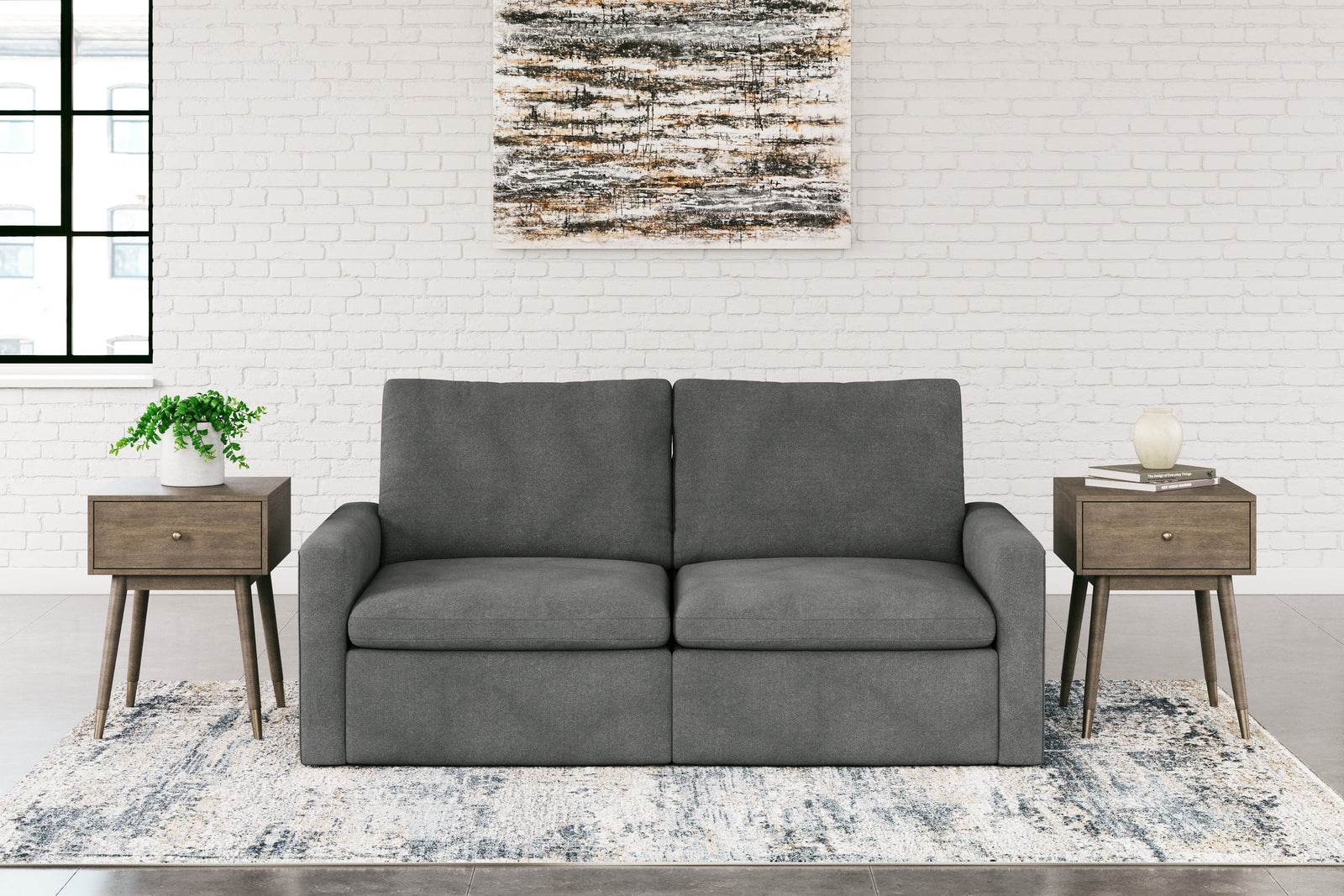 Hartsdale Granite 2-Piece Power Reclining Sectional