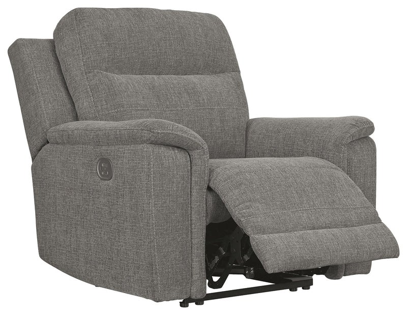 Mouttrie Smoke Chenille Power Recliner