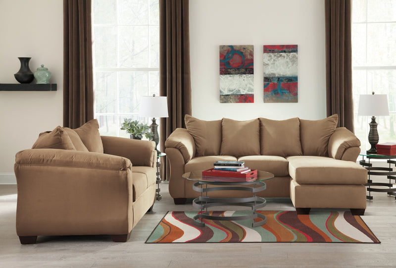 Darcy Mocha Sofa Chaise And Loveseat