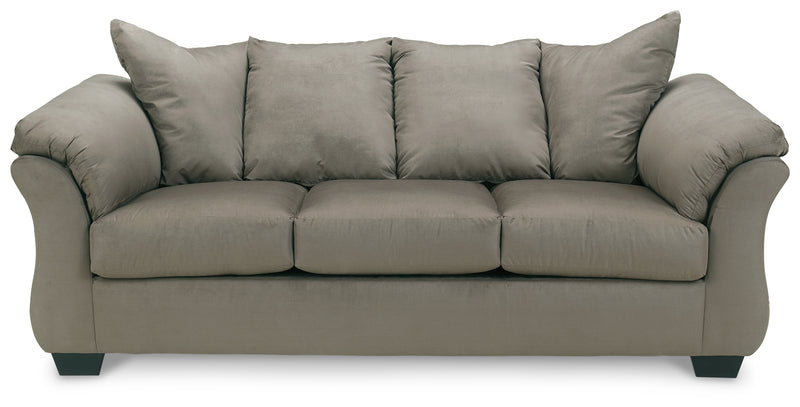 Darcy Cobblestone Microfiber Full Sofa Sleeper