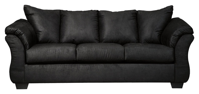 Darcy Black Microfiber Full Sofa Sleeper