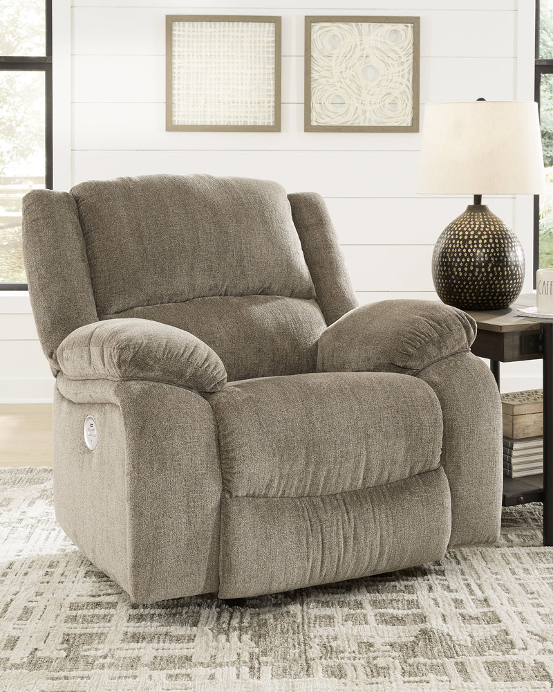 Draycoll Pewter Chenille Power Recliner