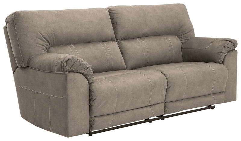 Cavalcade Slate Faux Leather Reclining Sofa