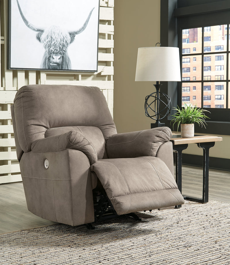 Cavalcade Slate Faux Leather Power Recliner