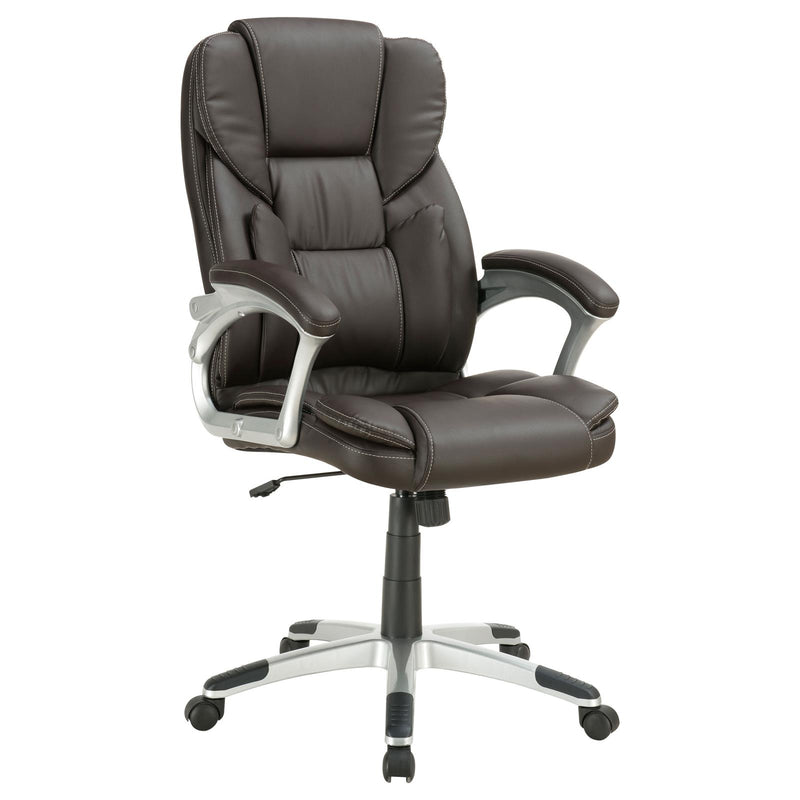 Dark Brown Upholstered Office Chair 800045