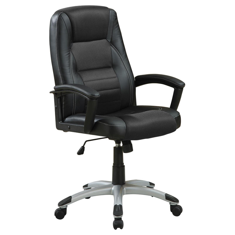 Black Upholstered Office Chair 800209