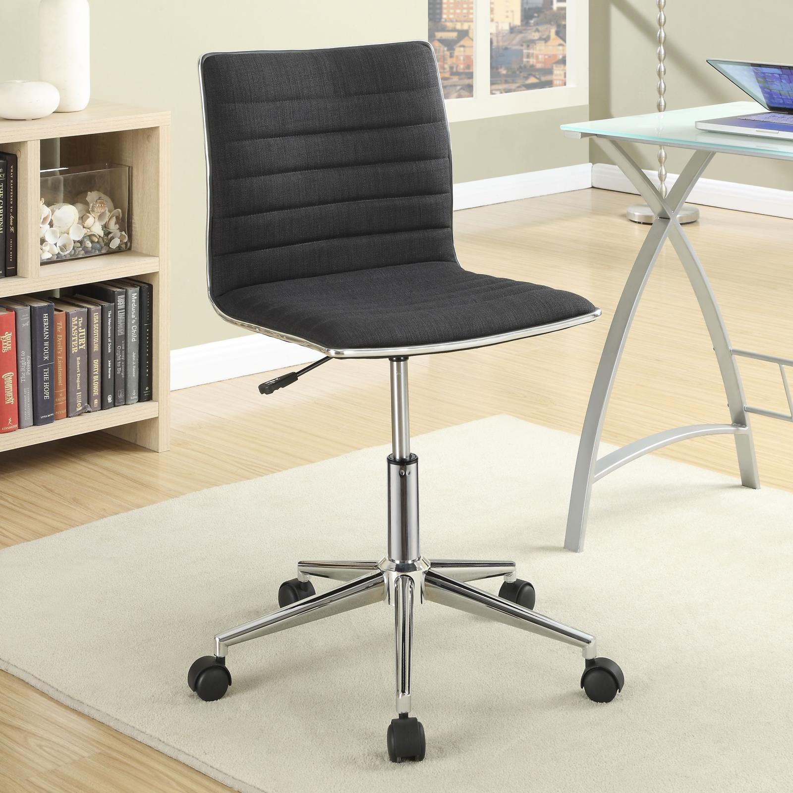 Black Upholstered Office Chair 800725