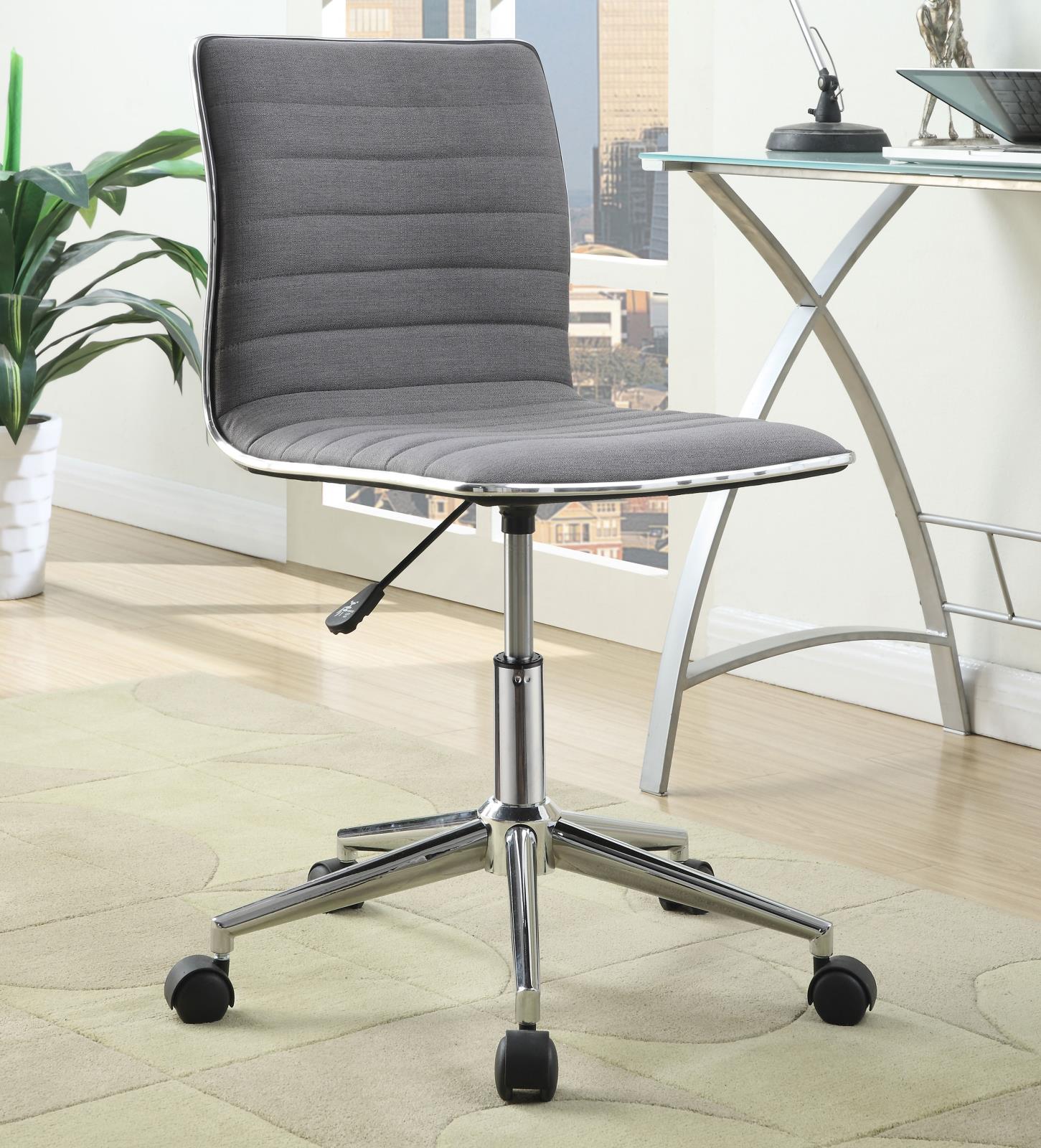 Grey Upholstered Office Chair 800727