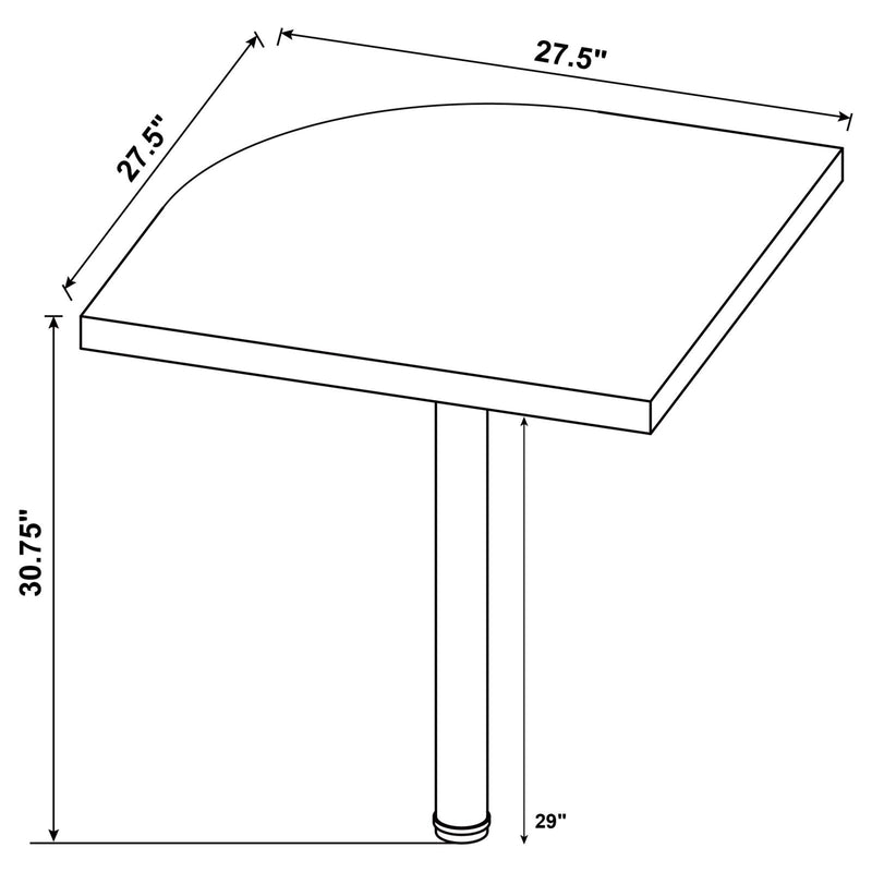 Skylar Cappucino Corner Table