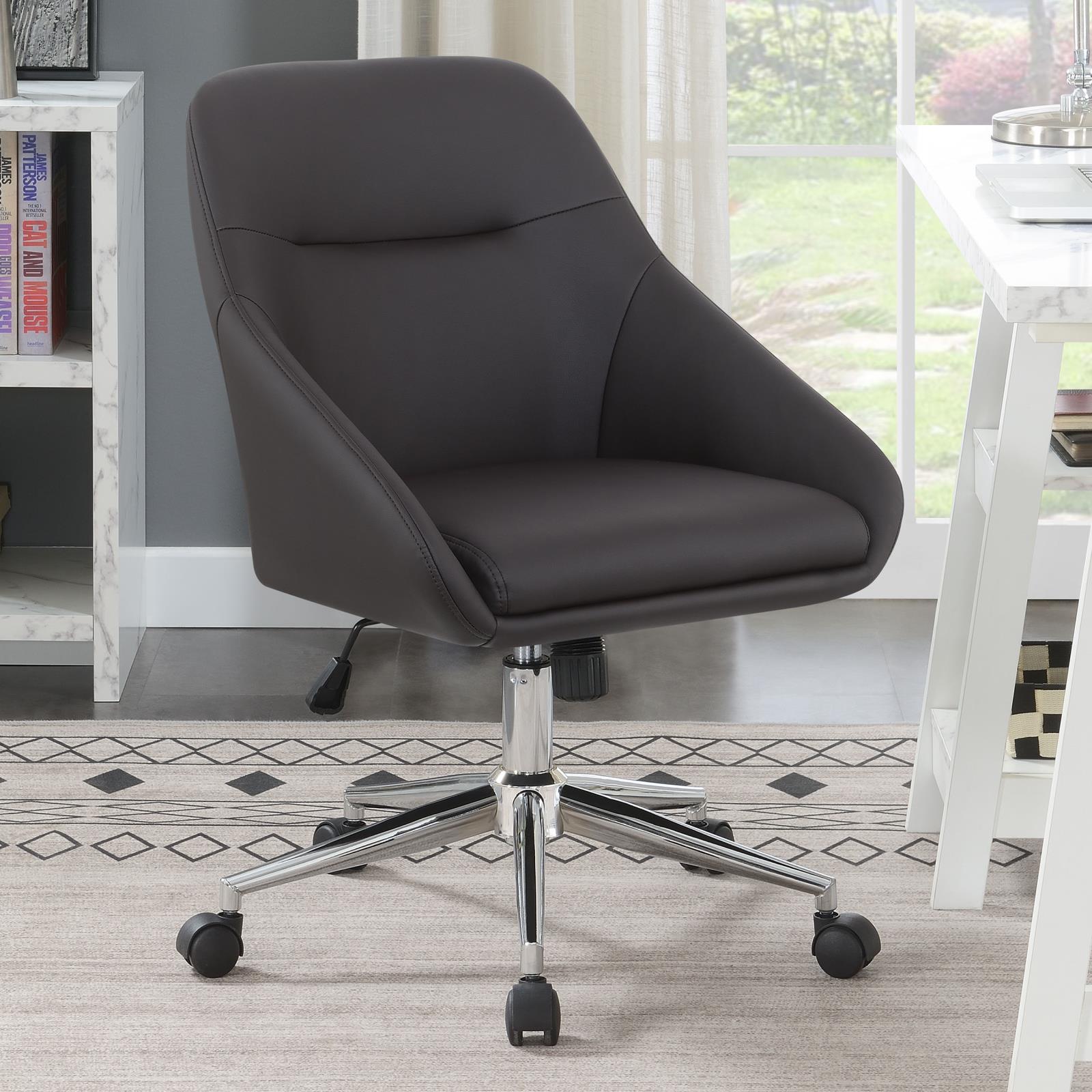 Black Upholstered Office Chair 801426