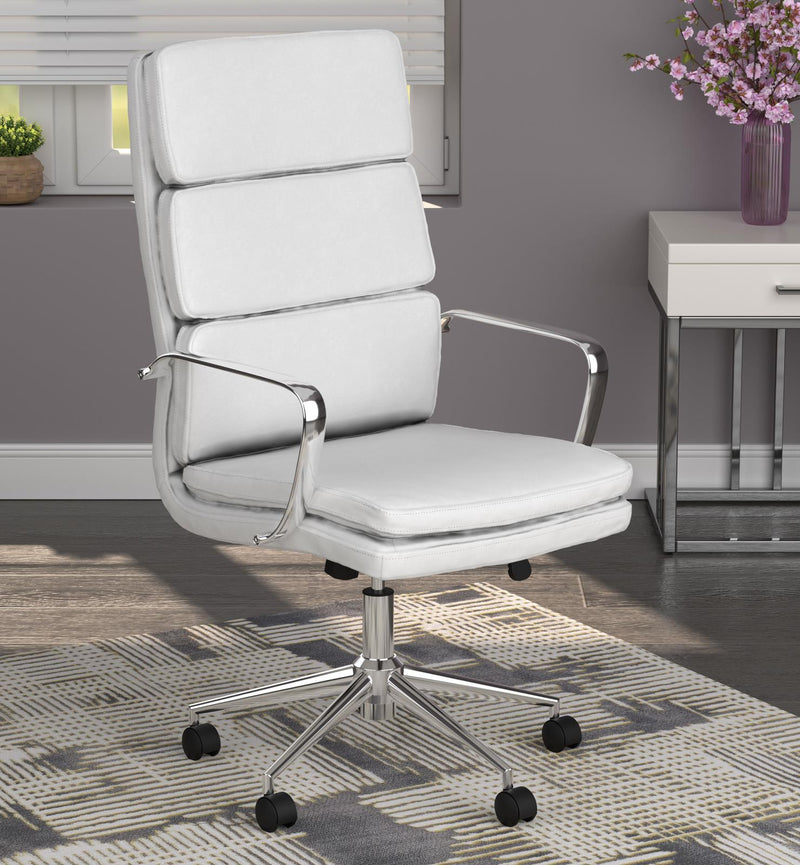Chrome Upholstered Office  Chair 801746