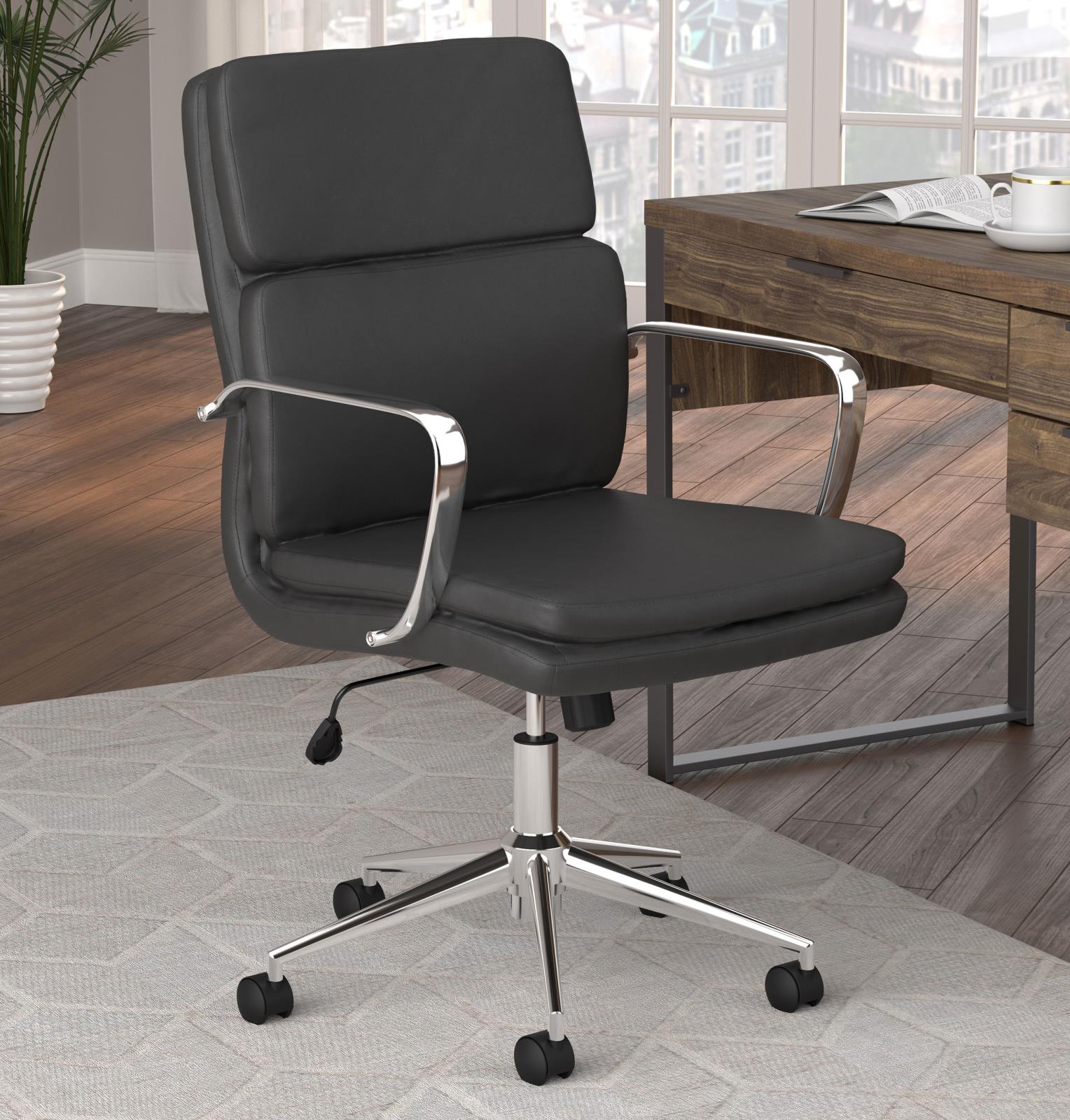 Black Upholsterd Office Chair 801765