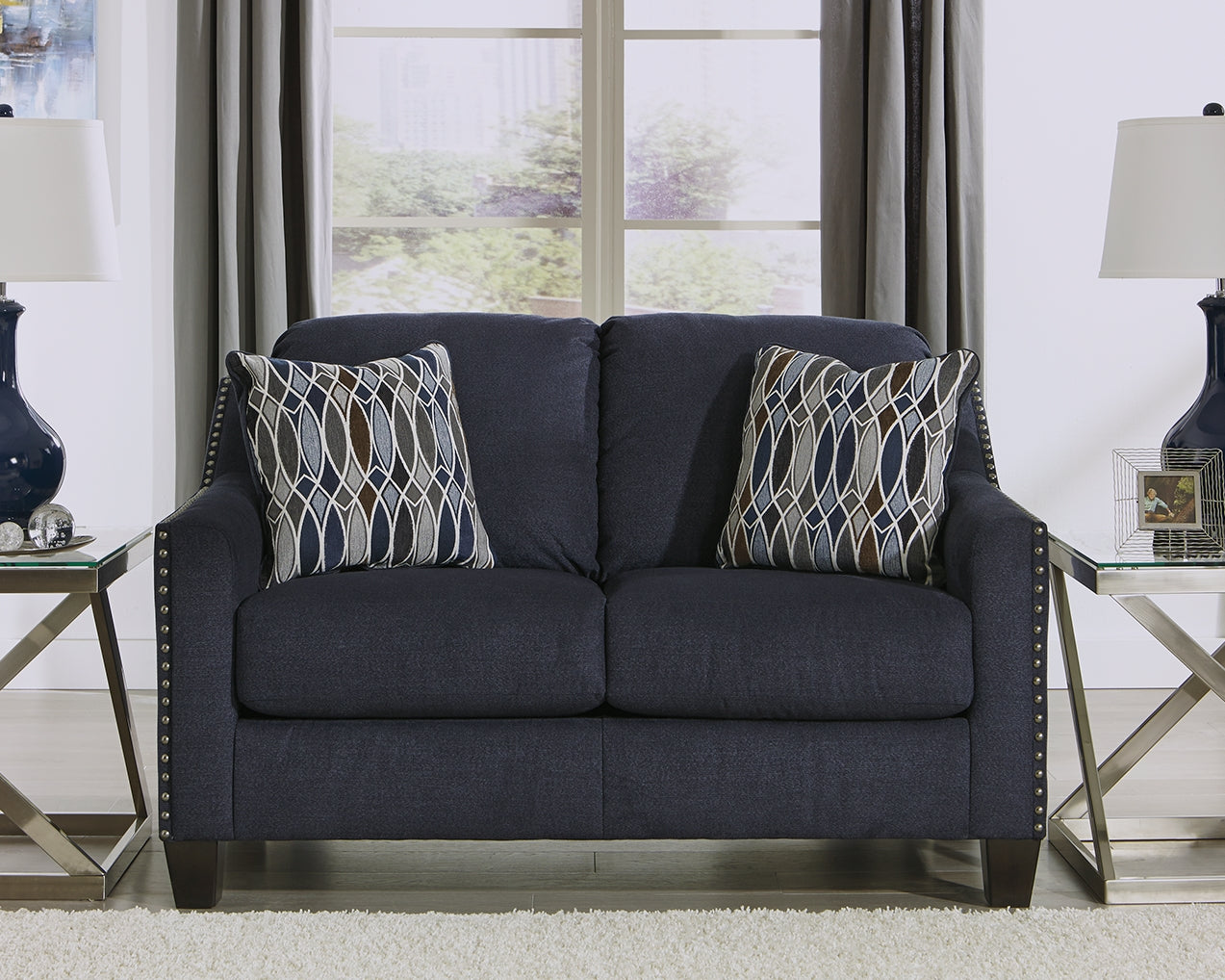 Creeal Heights Ink Chenille Loveseat