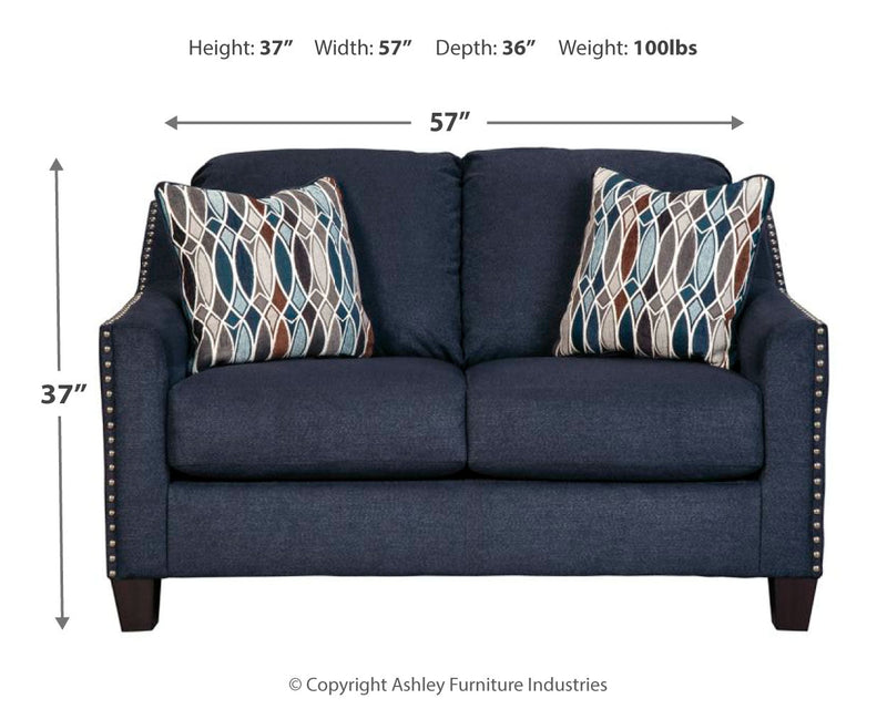 Creeal Ink Heights Sofa And Loveseat