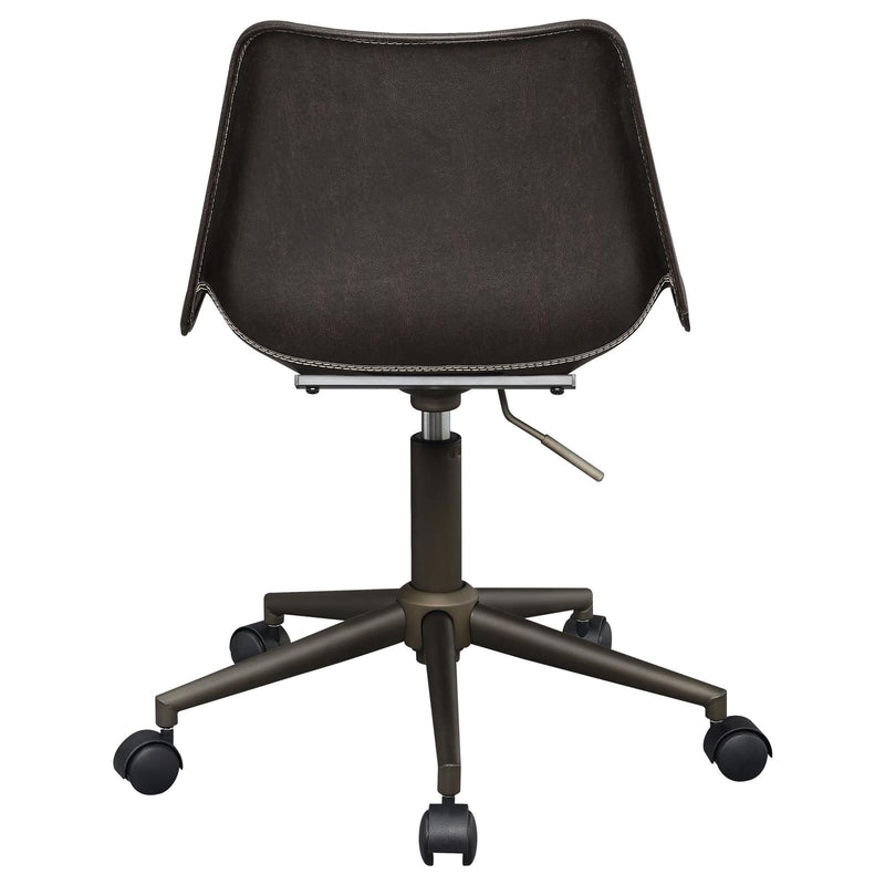 Brown Fabric Upholstered Office Chair 803378