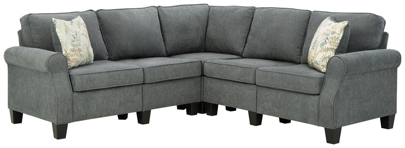 Alessio Charcoal 4-Piece Sectional
