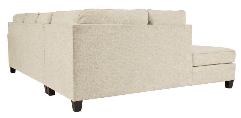 Abinger Natural Chenille 2-Piece Sectional With Chaise