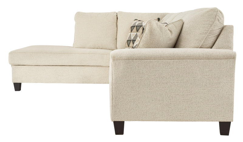 Abinger Natural Chenille 2-Piece Sectional With Chaise
