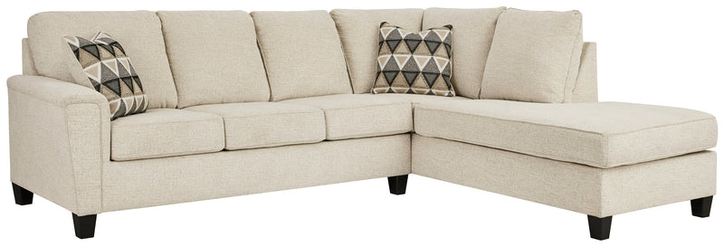 Abinger Natural Chenille 2-Piece Sleeper Sectional With Chaise 83904S4
