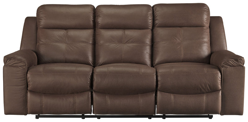 Jesolo Coffee Faux Leather Reclining Sofa
