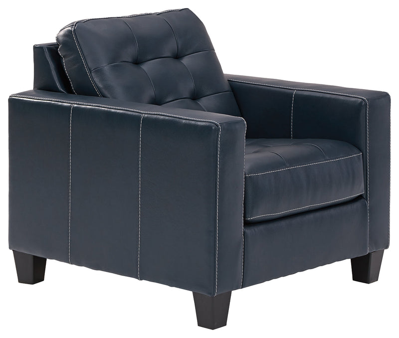 Altonbury Blue Leather Chair