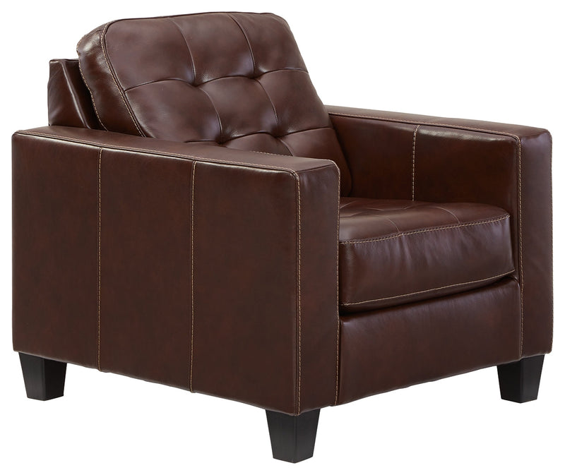 Altonbury Walnut Leather Chair