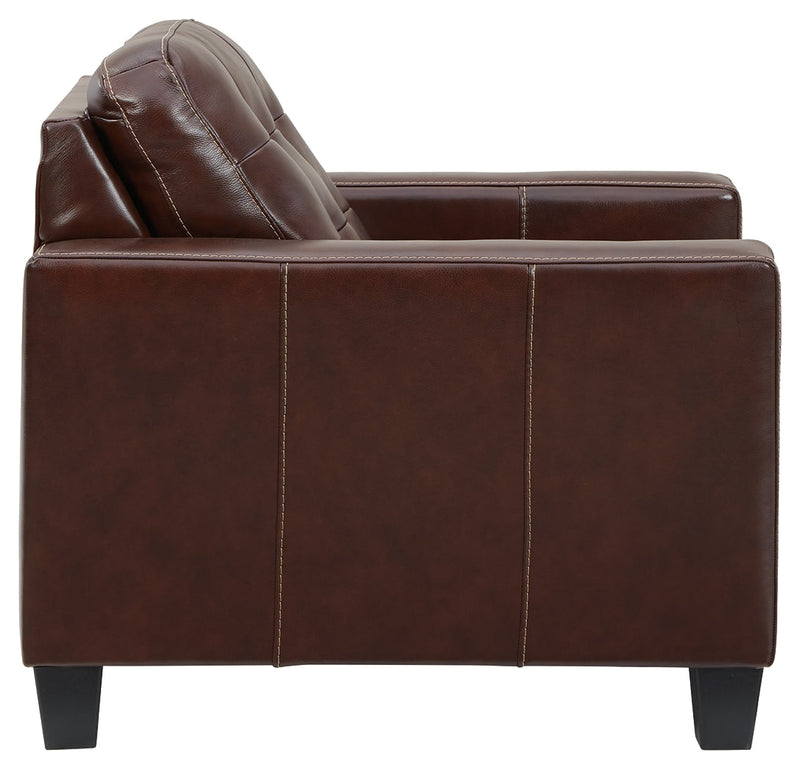 Altonbury Walnut Leather Chair