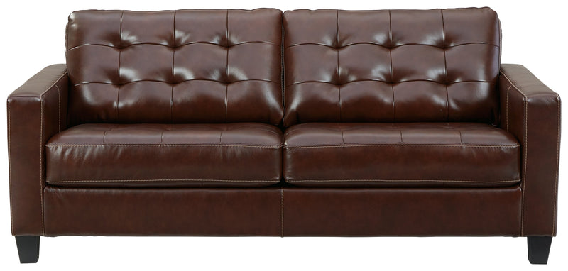 Altonbury Walnut Leather Sofa