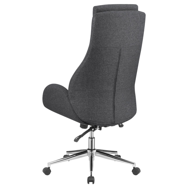 Grey Upholstered Office Chair 881150