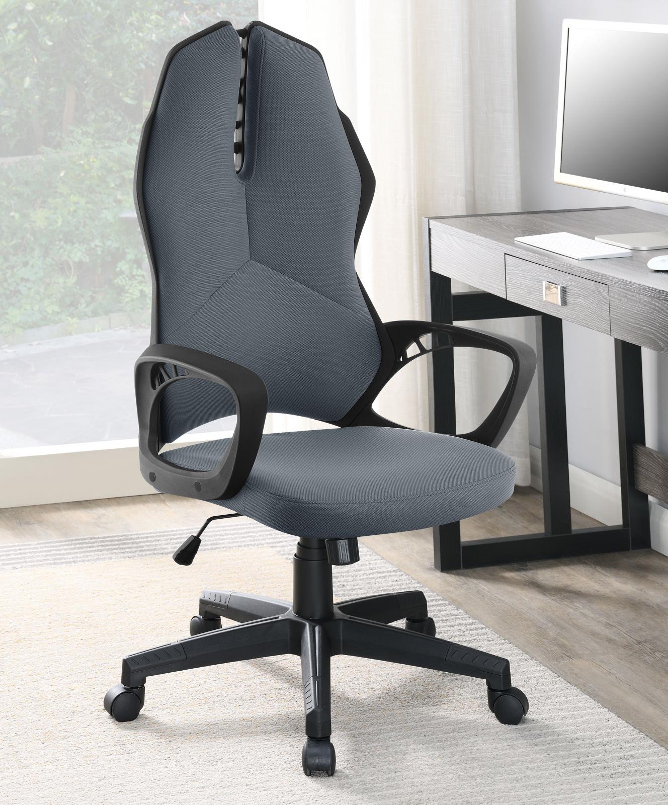 Grey Upholstered Office Chair 881366