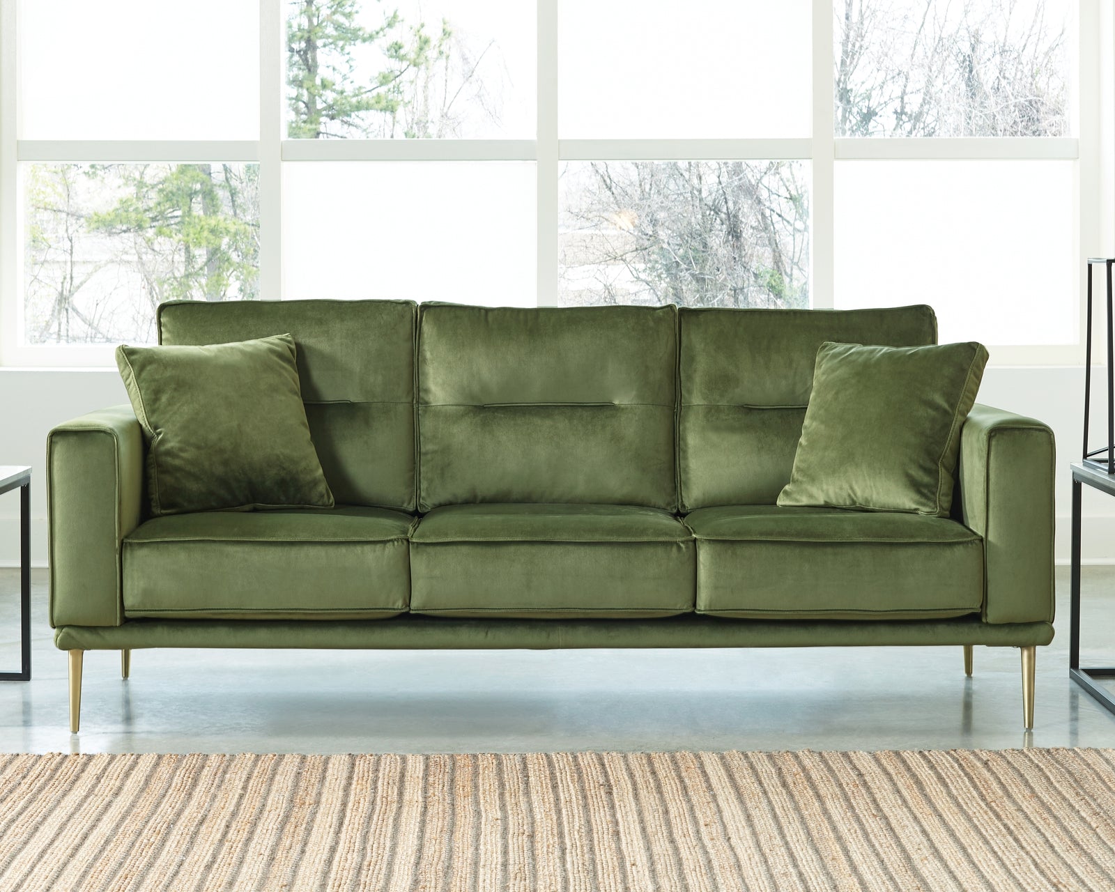 Macleary Moss Velvet Sofa