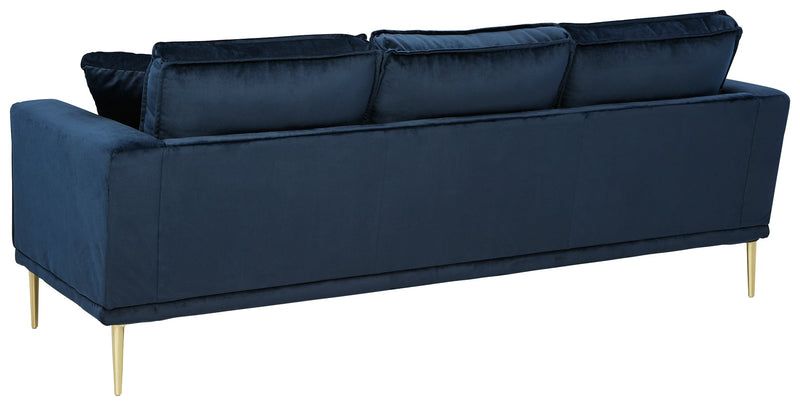 Macleary Navy Velvet Sofa