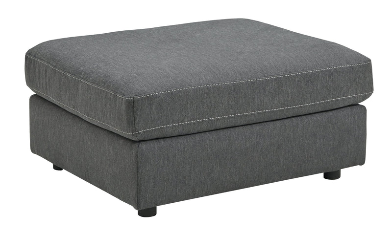 Candela Charcoal 2-Piece Sectional With Ottoman
