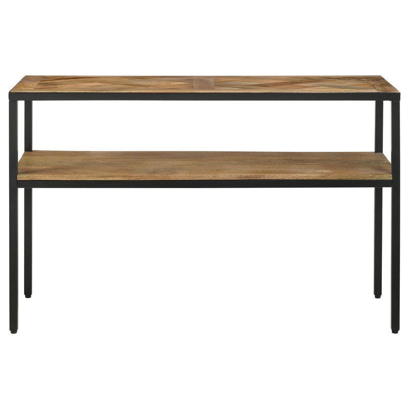 Quince Console Table With Open Shelf Natural