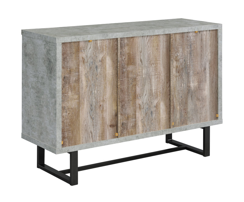 Abelardo 3-Drawer Accent Cabinet Weathered Oak And Cement