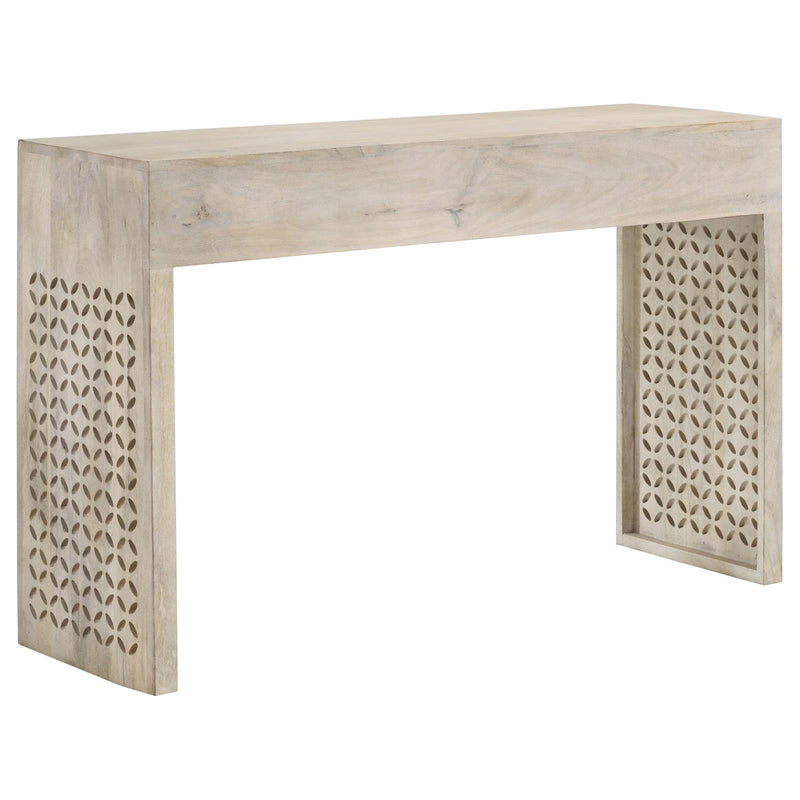 Rickman Rectangular 2-Drawer Console Table White Washed
